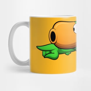 Pointing Green Parrot Mug